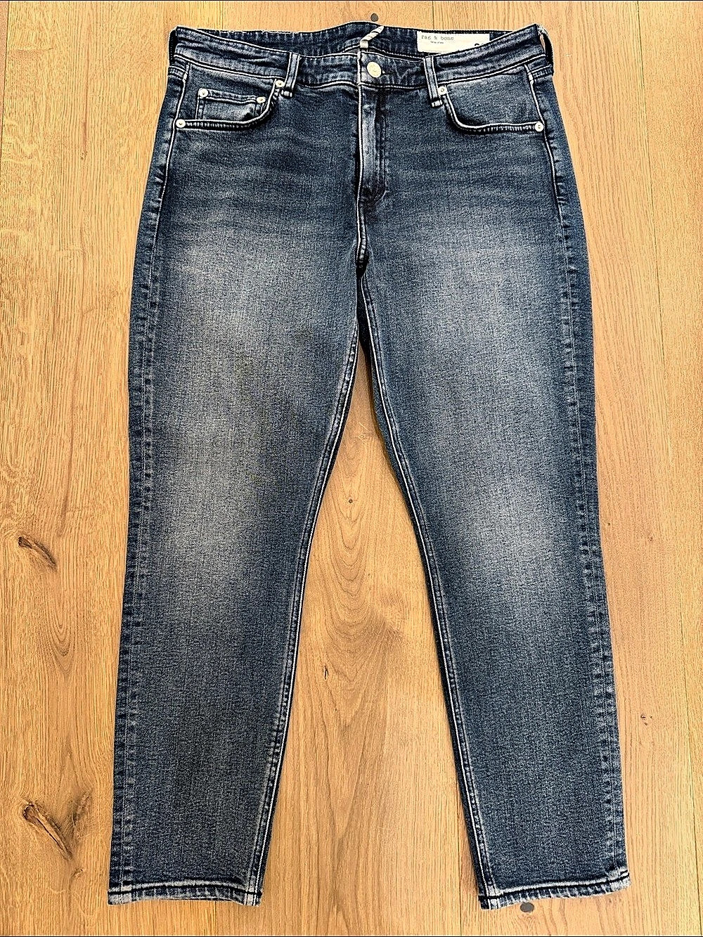 rag & bone Cate Mid Rise Ankle Skinny Blue Jeans Size 30
